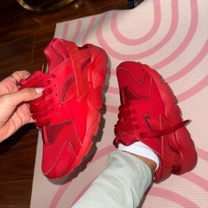 Nike Huarache Big Kids' Vibrant Red Sneakers